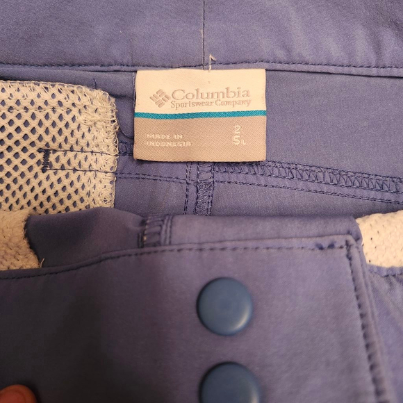 Women's Columbia Periwinkle Athletic Shorts Size 2 A2 - Picture 2 of 3
